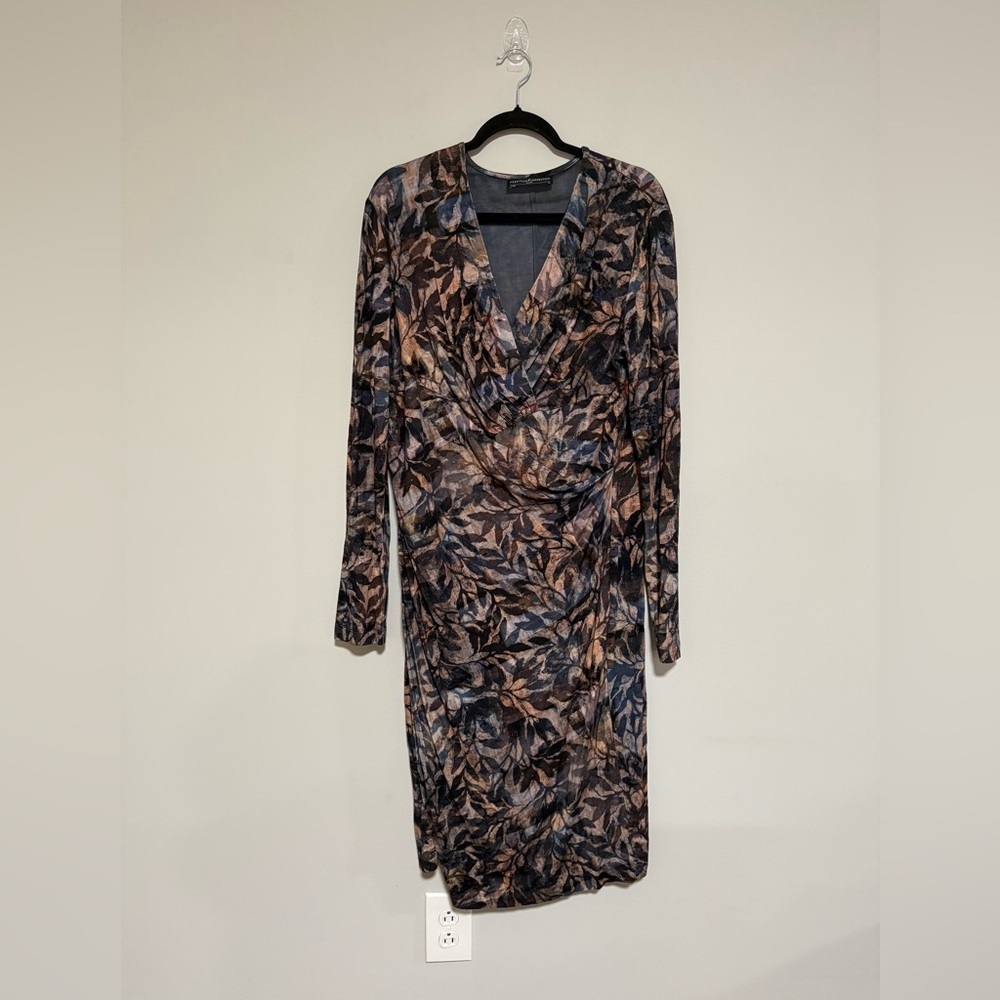 Peruvian Connection Patterned Faux Wrap Dress Siz… - image 2